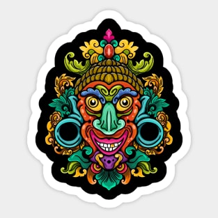 funny clown mask Sticker